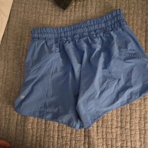 Lululemon Pretty Blue Athletic Shorts Size 10